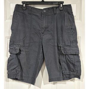 Goodfellow & Co Charcoal Gray Men’s Cargo Shorts Pockets Size 32